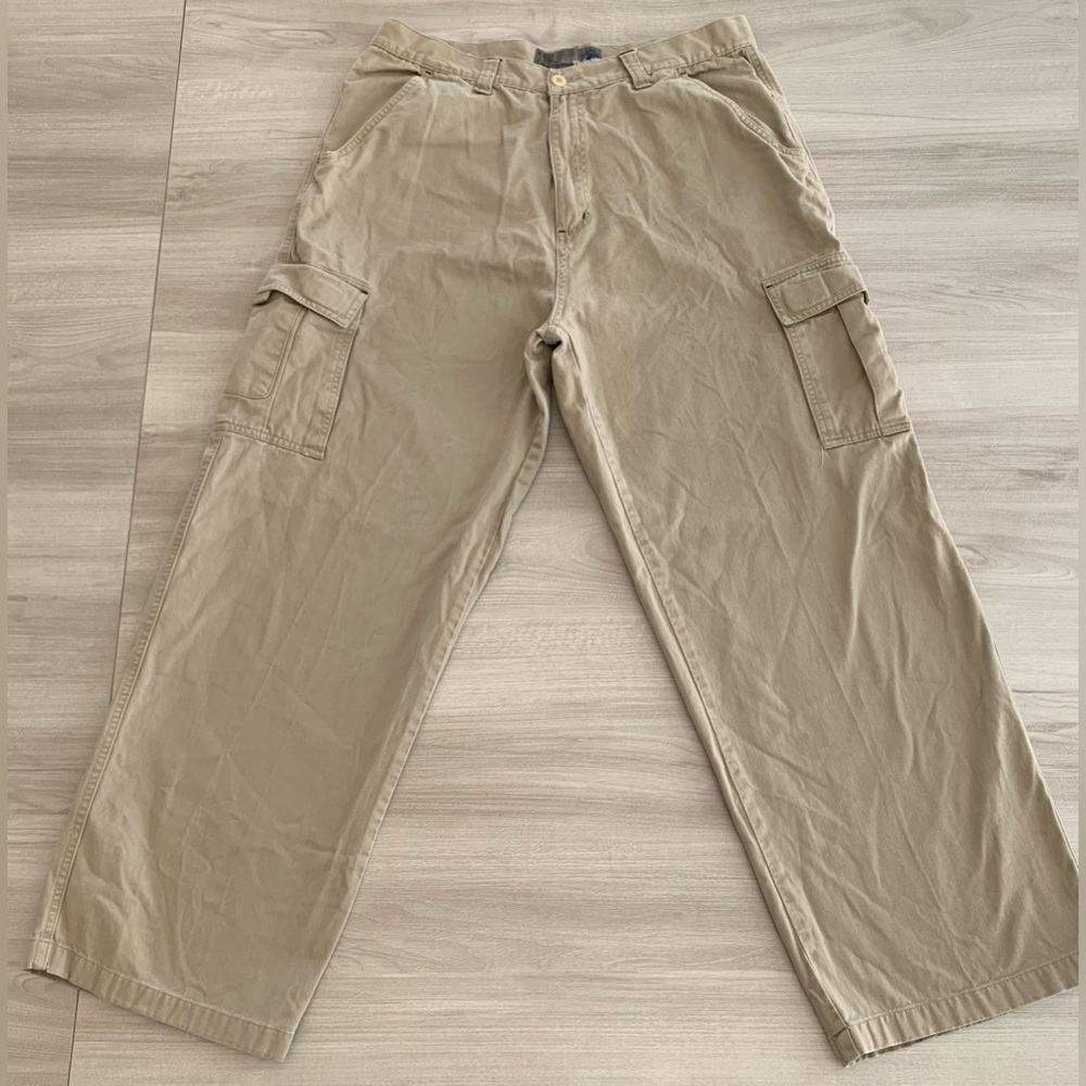 Vintage Y2K‎ Suburban Cargo Rave Pants Size 36x30 Wide Leg Baggy Skater Grunge